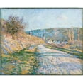 thumbnail image 3 of Claude Monet 18x15 Black Modern Framed Museum Art Print Titled - The Road to Vetheuil (1879), 3 of 5