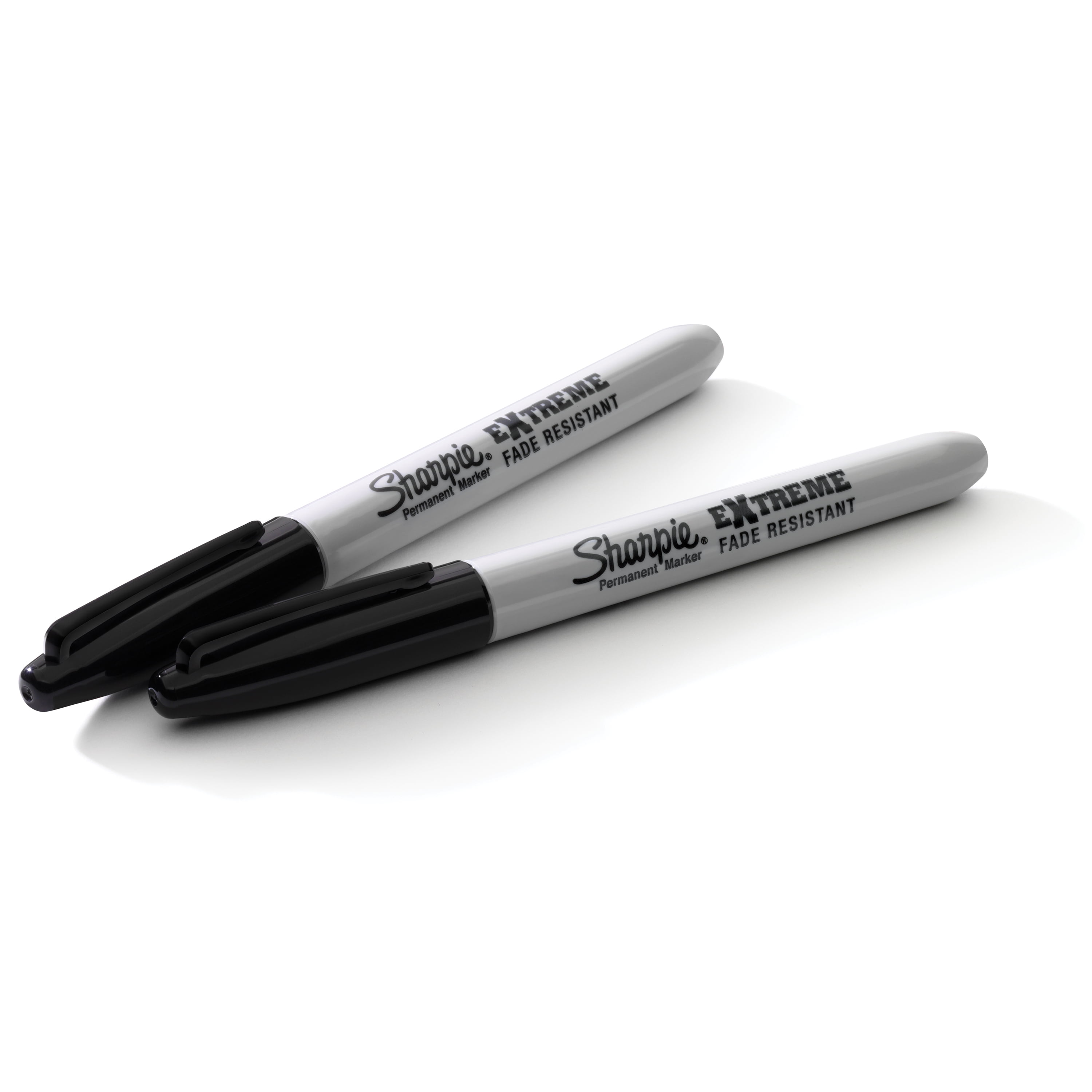 Sharpie Extreme Permanent Markers, Fine Point, Black, 2
