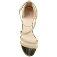 thumbnail image 5 of Journee Womens Bella Open Round Toe Block Heel Evening Dress Sandals, Widths Available, 5 of 10