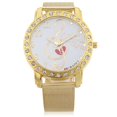 thumbnail image 2 of 1131 Reloj de cuarzo para mujer Reloj de pulsera luminoso con patrón de nota de diamantes de imitación Adepaton 190217603, 2 of 3