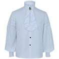 thumbnail image 1 of CEHVOM Men's Winter Fashion Solid Color Button High Collar Jacket Top Blouse Sale, 1 of 7