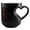 B, variant on Heart Shaped Color Changing Mug | Heat-Activated Ceramic Cup Reveals Hidden Design with Hot Drink | for Couples, Valentine‘s Day & Romantic Moments (2PCS-Black(LOVE YOU MORE)+Black(Heart Pattern))