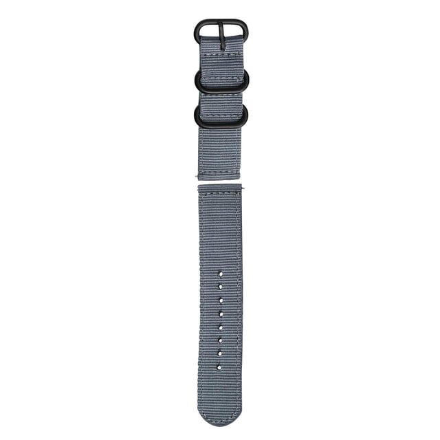 Generic Durable Nylon Watch Strap with Buckle, 22mm Width, Multiple Color Options Including Gray, Blue, Orange, and More