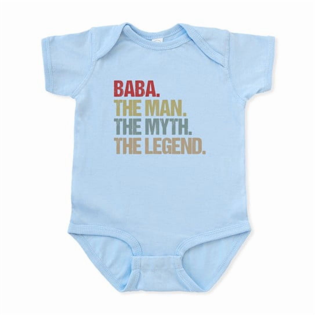CafePress - Baba The Man Myth Legend Father's Day Gift Idea - Cute Infant Baby Bodysuit Romper