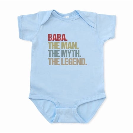 CafePress - Baba The Man Myth Legend Father's Day Gift Idea - Cute Infant Baby Bodysuit Romper