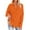 Orange, variant on Fnooota Women's Button Down Shirts 2025, Long Sleeve Trendy Casual V Neck Button Up Shirts Light Blue Size S-2XL