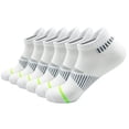 thumbnail image 3 of Havenx Mens Ankle Socks Anti-blister Thick Cushioned Wicking Odor Resist Athletic Running Socks With Heel Tab,White, 3 of 3