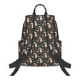 thumbnail image 2 of Naloa Cute Alpaca Print Lightweight DayBackpack Suitable for school, work, shopping, travel, etc., 2 of 5