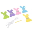 thumbnail image 4 of Decoración De Pancarta De Conejo, 3 Juegos De Pancarta De Conejo De Fieltro, Pancarta De Feliz Pascua, Guirnalda, Accesorios para Fotos para Decoración del Hogar, 4 of 14