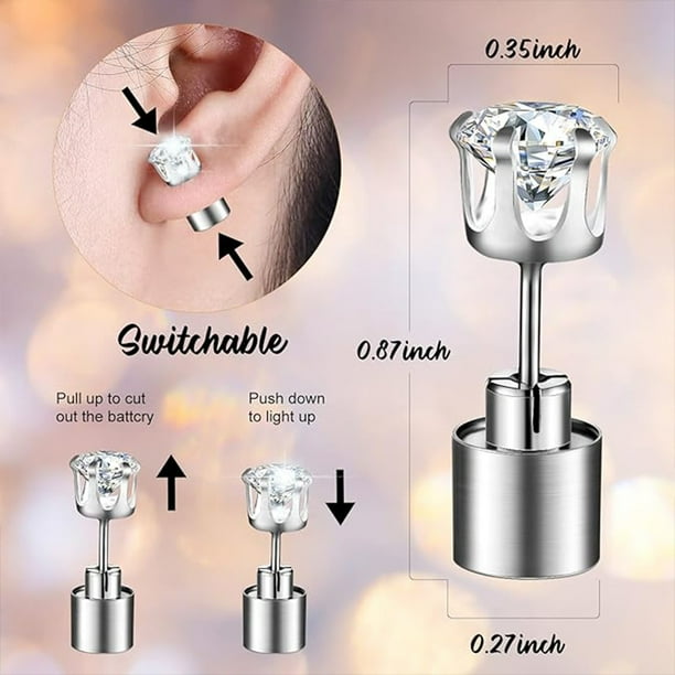 Led stud earrings best sale