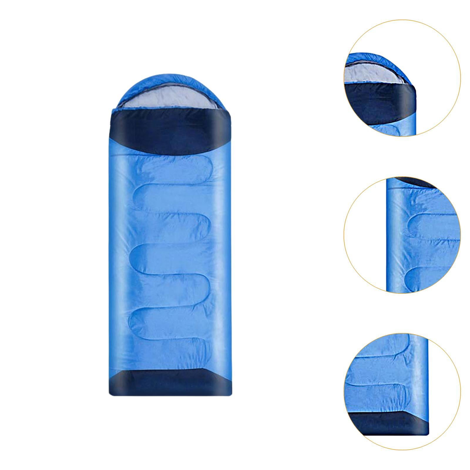 Wswqop Envelope Sleeping Bag Camping Sleeping Bag 86.6 inch x 29.5 inch Lightweight for Blue 1.8kg