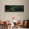 thumbnail image 2 of IDEA4WALL Extra Large Framed Canvas Print Wall Art Abstract Dark Green and Gold Flecks Modern Luxe Wall Decorative Nature Landscape Fine Art Modern Oversized Artwork for Living Room - 60"x20", 2 of 5