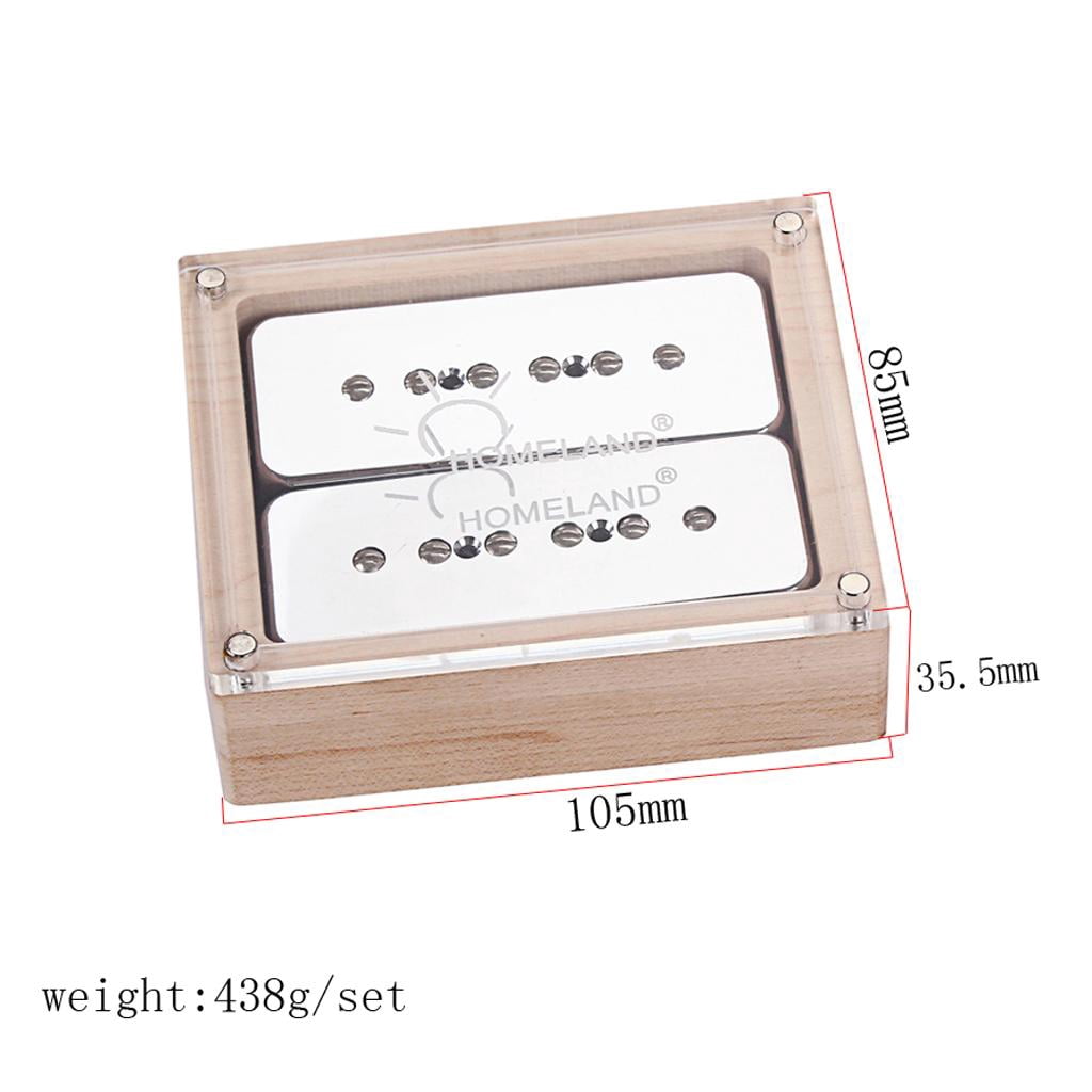 LeeQinersw 2pcs/set P90 Guitar Pickups Single Coil Humbucker Pickups Neck&Bridge Chorme