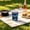C, variant on QuanTara Graduation Party Supplies – Cap-Themed Paper Plates & Tablecloth Set, Disposable Blue Graduation Decorations for Celebrations