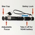 thumbnail image 4 of Starry Head 303 Green Adjustable Focus 532nm Lazer Beam Laser Pointer Pen Set, 4 of 5