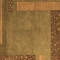 thumbnail image 1 of Ahgly Company Indoor Square Abstract Brown Modern Area Rugs, 3' Square, 1 of 4
