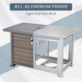thumbnail image 2 of Homrest 50,000 BTU Auto-Ignition Gas Fire Table, 44in Propane Fire Pit Table with Aluminum Table Top, Dark Gray, 2 of 8