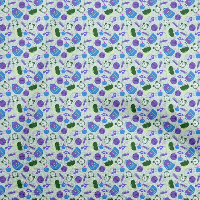 oneOone Tissu Polyester Spandex Violet Moyen pour Robe d'Enfant Tissu Imprimé au Mètre 56 Pouces de Large