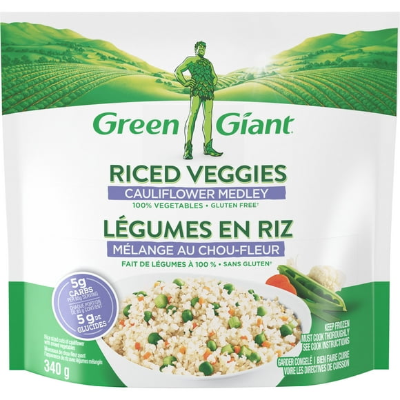 Green Giant* Cauliflower Medley Riced Veggies. Can Be Enjoyed In Your Favourite Recipes!, Green Giant Cauli Riced Medley