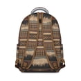 thumbnail image 4 of Antique Lovers Style Student’s School Backpack, Durable Composite Oxford Cloth with Faded Vintage Patterns, Adjustable Shoulder Straps, Comfortable Padding, Large Capacity, 4 of 6