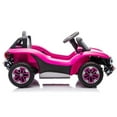 thumbnail image 7 of CazToi 12V Dual 30W Motors Licensed Volkswagen Beetle Ride-On Car with Parent Remote Control LED Lights & Music in Pink, 7 of 7