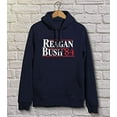 thumbnail image 3 of TeeStars Men's - Ronald Reagan Bush '84 Hoodie X-Large Black, 3 of 4