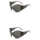 thumbnail image 3 of Sonducket Gafas de sol a la moda, gafas a prueba de sol, Protector de ojos, playa grande, equipo de protección atractivo, regalo dulce de larga Type6 NO6, 3 of 6