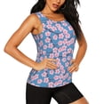 thumbnail image 2 of Bixox Women's Orchids Flowers Printed Sleeveless Fitness Workout Running Quick-Dry Tank Top, 2 of 7