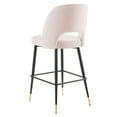 thumbnail image 5 of Bar Stool Chair Barstool, Velvet, Metal Steel, Pink, Modern Contemporary Urban Design, Bar Pub Cafe Bistro Hotel Restaurant Hospitality, 5 of 7