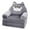Gray 2, variant on Kids 3-Tier Foldable Sofa - Pu Leather Shell Only (No Filling) Clearance - Ciozy
