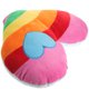 thumbnail image 3 of GOOHOCHY 1 cojín de peluche con forma de corazón de arcoíris para el hogar, la tienda o el coche (estilo corazón)., 3 of 8