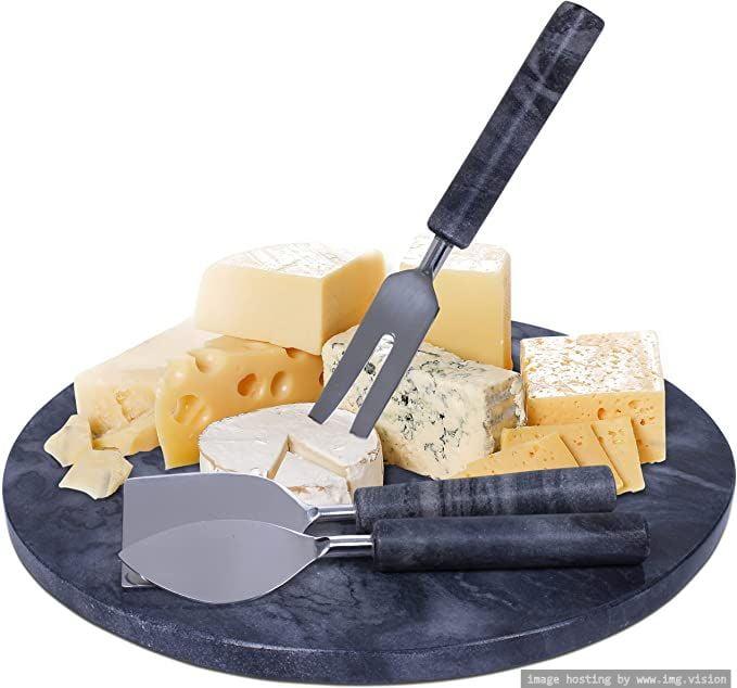 White Marble + Cheese Knives Gift Set – Kier Design Interiors