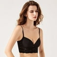 thumbnail image 4 of Women's Lace T-Shirt Bra Comfort Smoothing Low Cut Seamless Full Figure Plunge Bra, 4 of 6