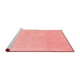 thumbnail image 2 of Ahgly Company Machine Washable Indoor Round Abstract Red Modern Area Rugs, 6' Round, 2 of 4