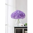 thumbnail image 4 of ZOELNIC 10pcs Artificial Flowers Realistic Hydrangea Flowers Bouquet for Wedding Party Office Home Decor,Purple, 4 of 4