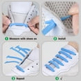 thumbnail image 5 of INMAKER No Tie Shoe Laces for Adults and Kids, Elastic Shoelaces for Sneakers, Rubber Silicone Tieless Laces, 5 of 7