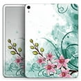 thumbnail image 2 of DesignSkinz Pink & Green Watercolor Floral Full-Body Skin Decal Wrap Cover for iPad 3rd Gen (A1416/A1430/A1403), 2 of 4