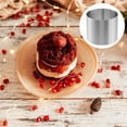 4pcs 6*6*5cm Circular Stainless Steel Mousse Ring Cake Cookie Baking