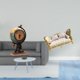 thumbnail image 2 of Figura de globo terráqueo, estatua moderna, reloj de mesa coleccionable, adorno artístico para estante, oficina, chimenea, dormitorio, armario, casa d, 2 of 8