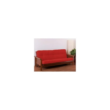 Blazing Needles Renewal 6-inch Twill Full-size Futon Mattress - Red