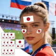 thumbnail image 1 of Pegatinas de tatuajes temporales de fútbol americano pack de 10 para fiestas, ver partidos, decoraciones de bar, banderas multicolores de equipos, 1 of 6