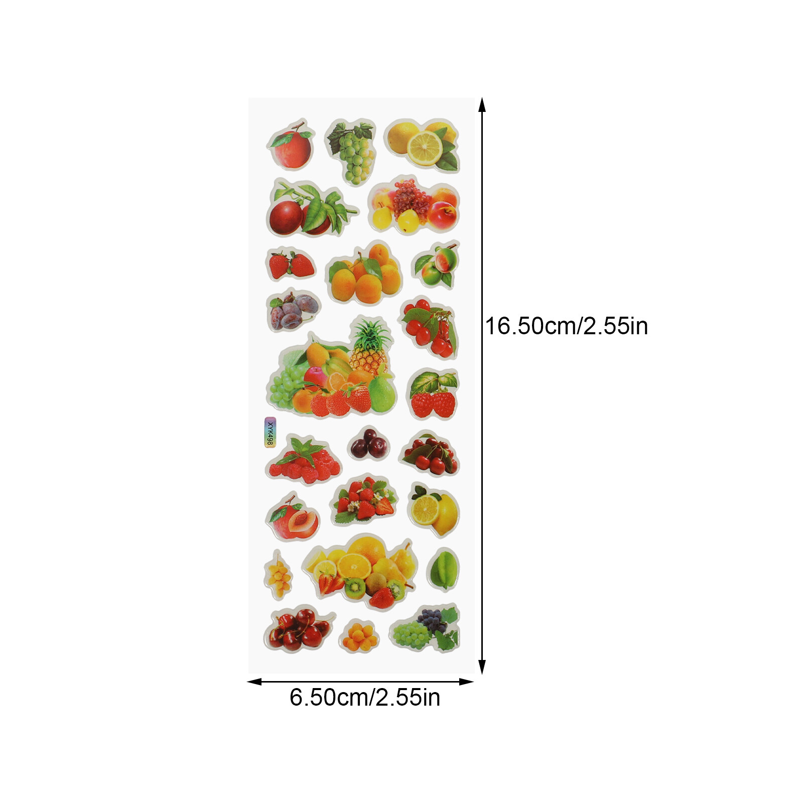 40 Sheets of Kids Foam Stickers Fruits Vegetables Stickers Adorable Cartoon Stickers 3D Foam
