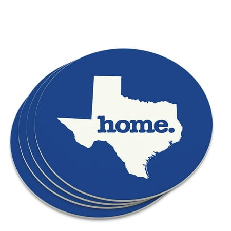 

Texas TX Home State Solid Navy Blue Officially Licensed Novelty Coaster Set