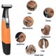 thumbnail image 3 of Afeitado facial con acabado de maquinilla de afeitar recargable naranja Rojo Verde, 3 of 5