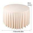 thumbnail image 2 of Water Resistant Round Tablecloth 90 Inch - Stain Proof Washable Polyester Table Cover for Wedding, Banquet, Dining & Outdoor Events - Spill Resistant Tablecloth, 2 of 6