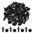 thumbnail image 2 of Unique Bargains 30 Pcs Black Plastic Boat Rivets Trimming Retainer Clips 8mm x 21mm x 21mm, 2 of 2