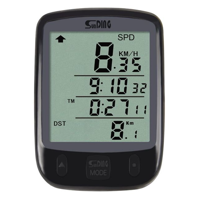 TIELUTT Bike Speedometer LCD Digital Wired Odometer Family Bike Small Rear Mount Bike Rack Rear Bike Racks for Bike Bags