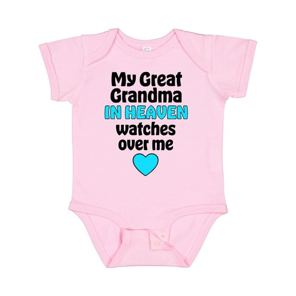 Inktastic My Great Grandma in Heaven Watches over Me Boys or Girls Baby Bodysuit