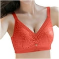 thumbnail image 5 of Ahdbta Bras for Women Lace V Neck Seamless Wireless No Underwire Supportive Push Up Brasieres Comfortable Daily Wear T Shirt Bra, 5 of 7