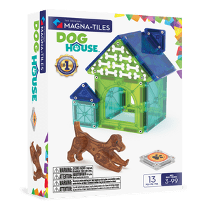 MAGNA-TILES Dog House 13-Piece Magnetic Set